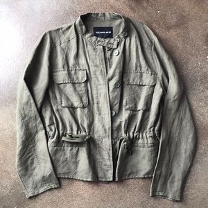 Linen Olive Who What Wear Jacket